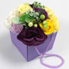 Soap Flower Bouquet - Purple Flower Garden - bathroom, purple flower garden, purple soap flowers bouquet, soap flower, soap flower bouqet - MOXVIO