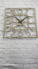 Piazza Square Wooden Wall Clock, 45cm x 45cm, 3D Silent Wall Clock