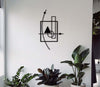 Archer Modern Geometric Wall Art, Abstract Minimalist Design Metal Wall Hanging
