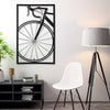 Bicycle Metal Wall Art, Black Vintage Bike, 70cm x 45cm - bicycle wall art, bicycle wall decor, cycling wall art, kitchen wall decor, living room decor, metal wall decor, vintage bike wall decor - MOXVIO
