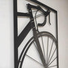 Bicycle Metal Wall Art, Black Vintage Bike, 70cm x 45cm - bicycle wall art, bicycle wall decor, cycling wall art, kitchen wall decor, living room decor, metal wall decor, vintage bike wall decor - MOXVIO