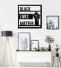 Black Lives Matter Metal Wall Quotes, 45x45cm, BLM Fist Wall Art - black lives matter wall decor, black lives matter wall hanging, BLM, BLM Fist wall art, BLM wall art, metal black lives matter decor, metal wall quotes, office wall decor, quotes wall art, quotes wall decor - MOXVIO