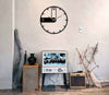 Elite Metal Wall Clock, Minimalist Modern Design, 50cm-60cm-70cm - garden wall clock, large wall clock, metal wall clock, minimalist wall clock, modern wall clock, outdoor wall clock, oversized wall clock, silent wall clock - MOXVIO