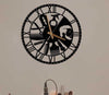 Hairdresser Metal Wall Clock, 45cm-60cm, Hair Salon, Barbershop - barber clock, barbershop wall art, barbershop wall clock, Hair Salon Wall Clock, Hairdresser Wall Clock, modern metal wall clock, modern oversized wall clock, silent no ticking - MOXVIO