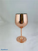 Pure Copper Wine Glass, set of 2, Shatter Proof Glasses, Unbreakable Wine Glass Goblets