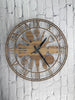 Kitchen Large Wooden Wall Clock, 45 cm - 3D Silent Non-Ticking Wall Clock