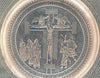Handmade Jesus Christ Engraved Copper Plate, Vintage Crucifix - copper plate, crucifix wall art, decorative wall art, jesus metal plate, jesus wall art, jesus wall decor, jesus wall plate, metal wall decor, wall decor - MOXVIO