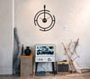 Lacrima Metal Wall Clock, Minimalist Modern Design, 58cm-70cm-81cm - garden wall clock, large wall clock, metal wall clock, minimalist wall clock, modern wall clock, outdoor wall clock, oversized wall clock, silent wall clock - MOXVIO