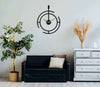 Lacrima Metal Wall Clock, Minimalist Modern Design, 58cm-70cm-81cm - garden wall clock, large wall clock, metal wall clock, minimalist wall clock, modern wall clock, outdoor wall clock, oversized wall clock, silent wall clock - MOXVIO
