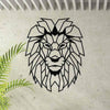 Lion Head Metal Wall Décor, 36 x 45cm, Lion Mask Wall Art - garden wall art, large wall decor, lion decor, lion head wall decor, lion wall decor, lion wall hanging, metal lion, metal lion wall art, metal lion wall decor, metal wall decor, wall decor - MOXVIO