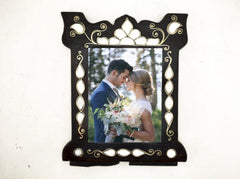 Best Friends Frame- Wood Burned Picture Frame- Personalized- Rustic Frame-  Custom Frames- 4x6