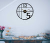 Teatime Modern Oversized Wall Clock, 50cm-60cm-70cm, Minimalist Design - christmas gift, kitchen wall clock, large wall clock, metal wall clock, minimalist wall clock, modern wall clock, on sale, oversized wall clock, silent wall clock, unique wall clock, wall clock - MOXVIO
