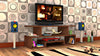 Twist TV Cabinet, Wood Media Stand Unit, Modern TV Console - media stand, modern tv stand, tv cabinet, tv console, tv console table, tv unit, wood tv console, wood tv stand, wooden tv stand - MOXVIO