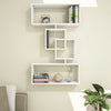 Myosotis Modern Wall Mounted Floating Bookshelf, Stylish Wood Wall Decor