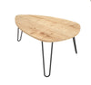 Lily Oval Coffee Table, Hairpin Legs, Modern Coffee Table - Walnut, Marble, Oak - centre table, coffee table, hairpin legs coffee table, marble coffee table, modern coffee table, oak coffee table, oval coffee table, three legs coffee table, walnut coffee table, wooden coffee table - MOXVIO