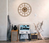 Bullseye Large Wooden Wall Clock, 50cm-70cm, 3D Silent Non-Ticking Wall Clock
