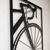 Bicycle Metal Wall Art, Black Vintage Bike, 70cm x 45cm