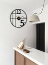 Teatime Modern Oversized Wall Clock, 50cm-60cm-70cm, Minimalist Design