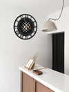 Morgana Optical Illusion Metal Wall Clock, 45 x 45cm, Roman Numerals