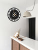 Morgana Optical Illusion Metal Wall Clock, 45 x 45cm, Roman Numerals