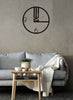 Lilium Minimalist Wall Clock, 50cm-70cm, Unique Modern Design - large wall clock, metal wall clock, minimalist wall clock, modern wall clock, silent wall clock, unique wall clock, wall clock - MOXVIO