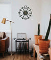 Unique Large Wall Clock, 50cm-70cm, Modern Minimalist Design - artistic wall clock, four numbers clock, large wall clock, metal wall clock, minimalist wall clock, modern oversized wall clock, modern wall clock, silent wall clock - MOXVIO