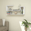 Ranunculus Modern Wall Mounted Floating Bookshelf, Stylish Wood Wall Decor